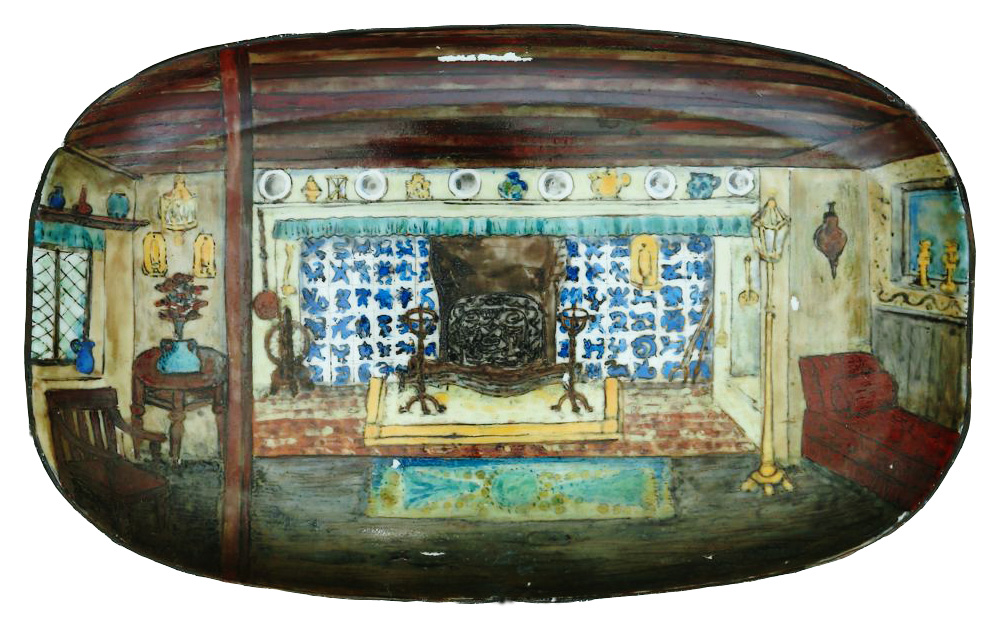 John Pearson ceramic plate, Guild of Handicrafts